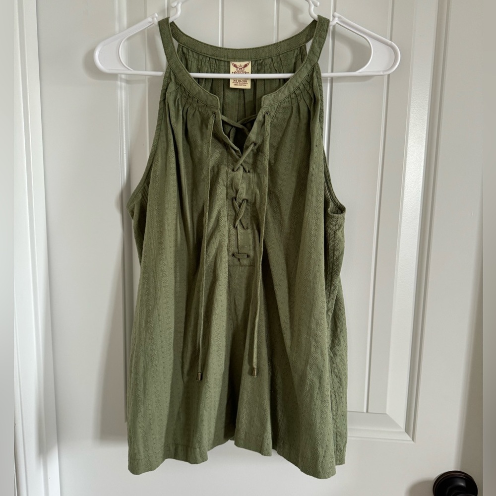 Faded Glory Green Tank Top